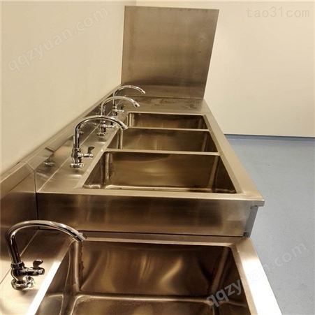 科研不锈钢洗手盆手术室感应洗手池医院净化室污洗池
