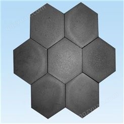 六边形碳化硼片 热压碳化硼陶瓷片 规格20X20