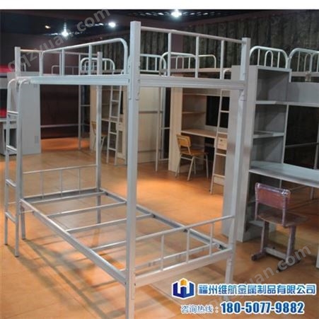 铁架床厂组合床 铁架床  员工宿舍高低床-圆管简易铁床