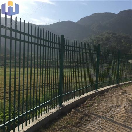 维航厂家生产工地围墙护栏福州小区锌钢护栏别墅庭院锌钢栏杆