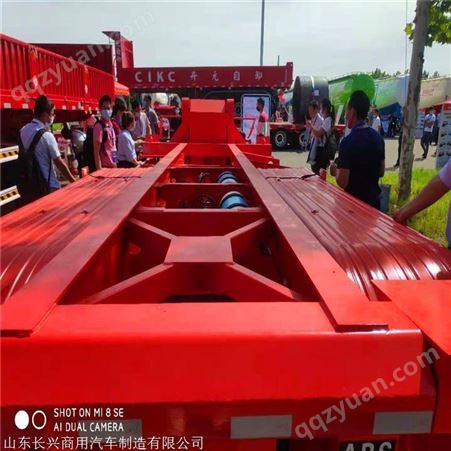 两桥集装箱车供应 长兴 7米运输集装箱半挂车 厂家生产
