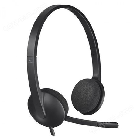 罗技（Logitech） H340 USB接口耳麦 头戴式耳机 带麦克风话筒 电脑办公教育培训学习 H340