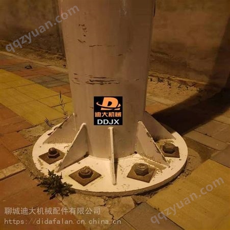 广西南宁法兰预埋件照明路灯杆固定冲压件