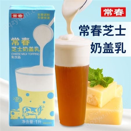 中国台湾常春纯芝士奶盖 升级芝士奶盖乳 无需调制直接使用 20%纯芝士