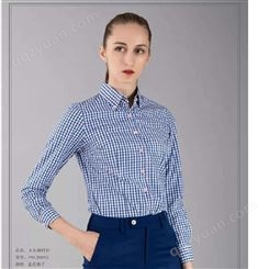 厂家供应 女式长袖衬衫 广州工作服定做 欢迎订购