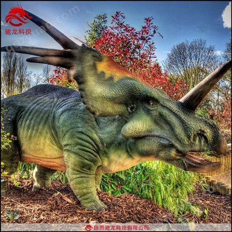 大型副栉龙模型仿生软体橡胶恐龙模型仿真电动机器恐龙模型定做恐龙公园设计公司