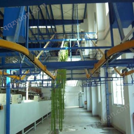 节能环保吊空喷涂线 悬挂链吊空喷粉涂装生产线