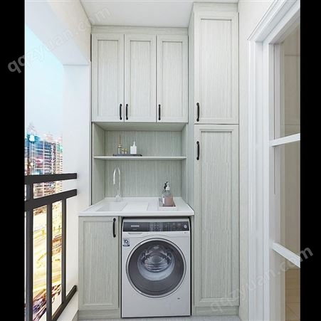 百和美定制全铝合金阳台洗衣机柜 BH-912组合收纳柜