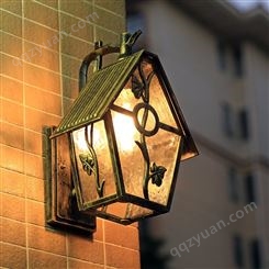 联球美式阳台壁灯LED别墅露台花园灯防水墙灯欧式复古过道户外庭院壁灯