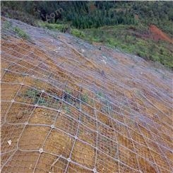 生产主动边坡防护网 山体防护钢丝绳网 泥石流落石防护网