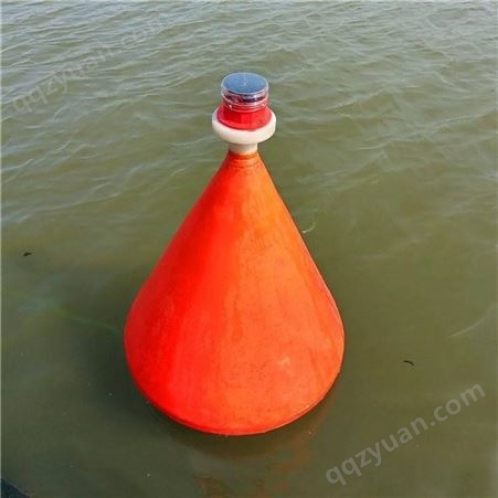 天蔚塑料锥形内河水深提醒警戒浮漂 直径700900聚乙烯材质警示标