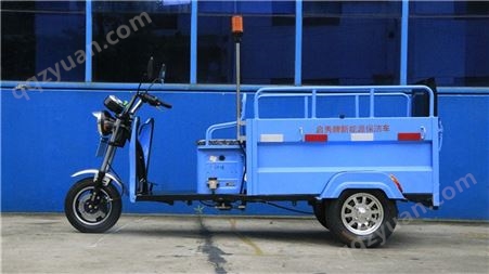 两桶垃圾分类保洁车 QX-LT240x2 两桶清洁电动三轮车