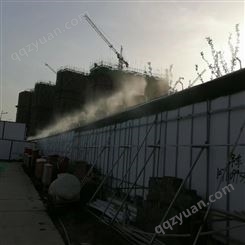 监利建筑工地围挡喷淋雾化系统价格江陵工厂煤场围墙降尘喷雾设备除尘喷雾机厂家