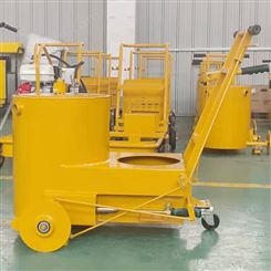 新款工程黄色沥青灌缝车 大容量小型手推式灌缝机厂家