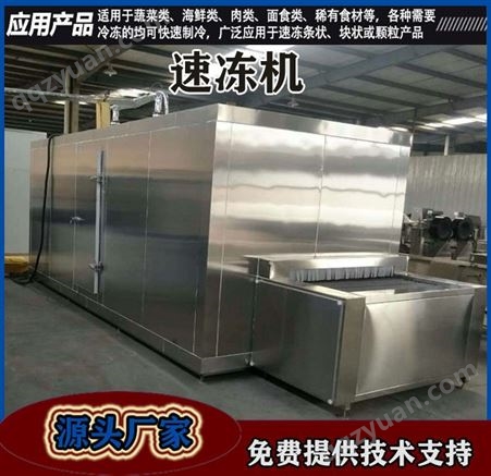 200kg水饺包子汤圆面食速冻设备 虾仁带鱼榴莲速冻设备