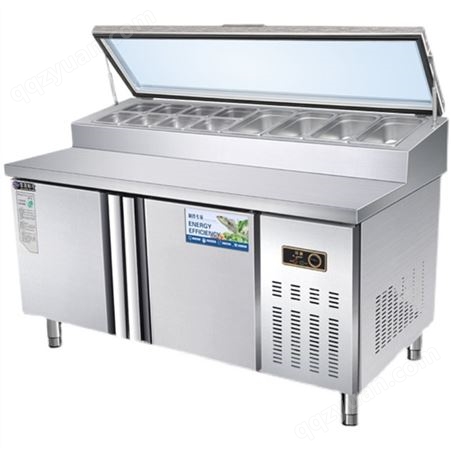 星星沙拉台商用开槽冷藏披萨撒料台小菜冰箱水果捞冰柜操作台