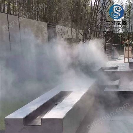 河南三准厂房降尘 生产降尘设备 人造雾降尘喷雾 喷雾系统