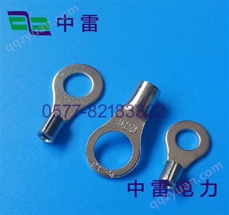加厚紫铜焊口RNB1.25/2/3.5/5.5-4冷压圆型O形焊缝接线端子OT