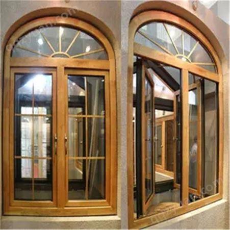 中式铝木一体窗_天津铝包木门窗_铝包木窗_按需定制