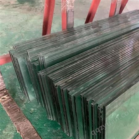 双层钢化玻璃 彩色渐变玻璃 12mm超白大板钢化玻璃 会所大堂装修工程 格美特