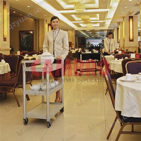 CAMBRO拆装不锈钢 收碗碟车 酒店饭店餐厅 餐盘简易 三层收餐车