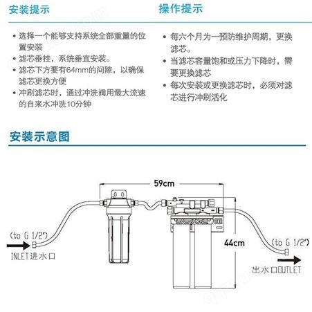 滨特尔pentair爱惠浦i20002三联大流量过滤器制冰机用净水机器
