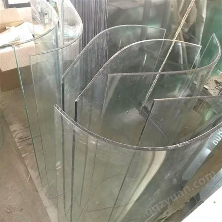 展柜半圆弧弯玻璃 异形热弯建筑玻璃 加工定制隔断厂家